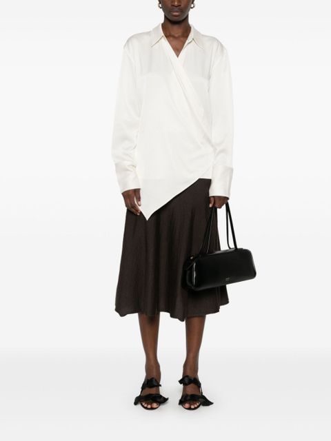 KHAITE Mayu midi skirt - Brown