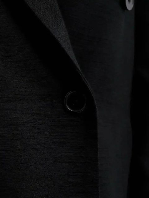 LouLou de Saison Temo lapel double-breasted coat - Black