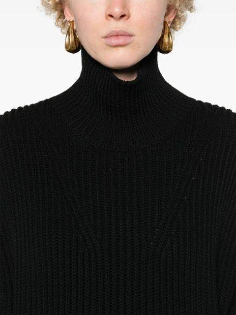 Jil Sander chunky-ribbed wool jumper - Black