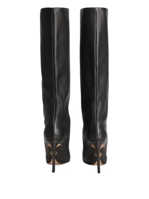 Dolce & Gabbana 105mm Devotion knee-high pointed-toe boots - Black