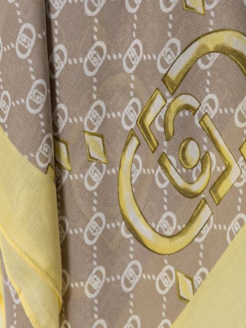 Liu Jo szalik damski kolor beżowy wzorzysty 2A5029 T0300