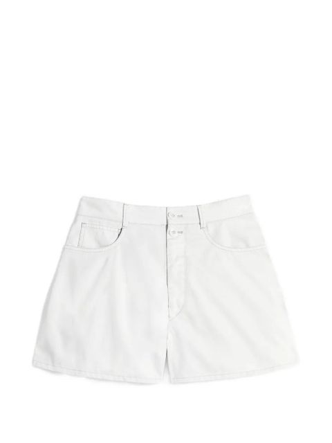LEMAIRE cotton twill mini shorts - Neutrals - zdjęcie produktu nr 1