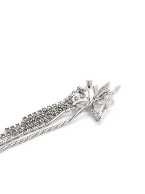 Lanvin crystal-embellished earrings - Silver