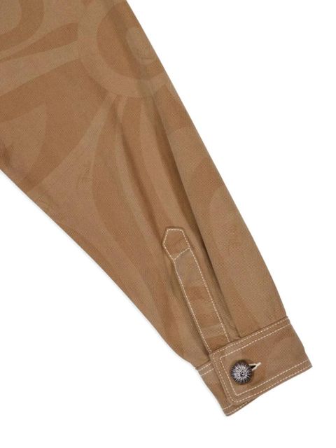 PUCCI printed shirt jacket - Neutrals