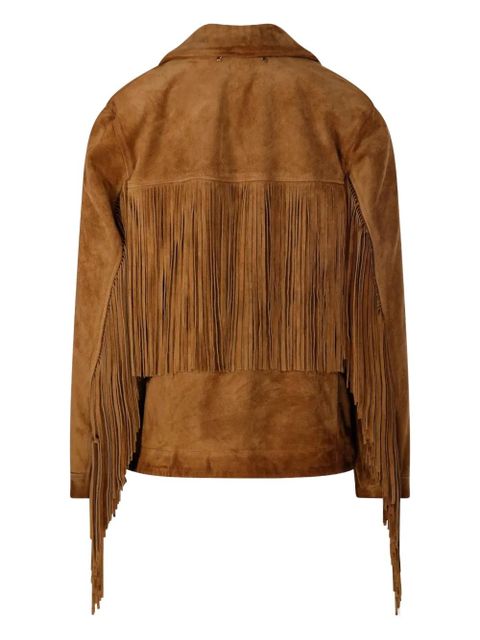 Golden Goose fringe suede jacket - Brown