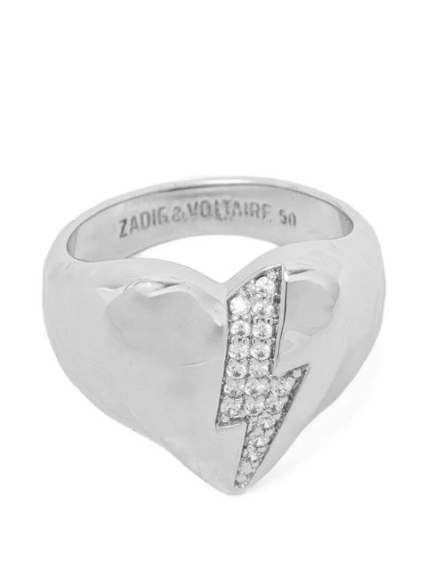 Zadig&Voltaire Heartbreaker Flash ring - Silver - zdjęcie produktu nr 1