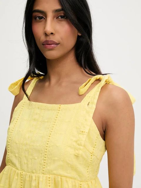 Answear.LAB bluzka i szorty damski kolor żółty