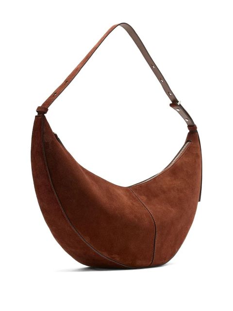 Proenza Schouler Slide suede shoulder bag - Brown