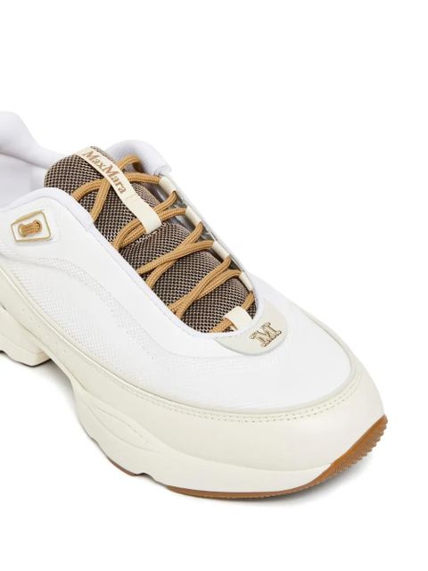 Max Mara mesh-panelled chunky-sole sneakers - White