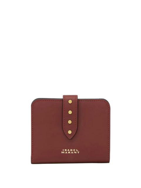 ISABEL MARANT logo-print wallet - Red - zdjęcie produktu nr 1