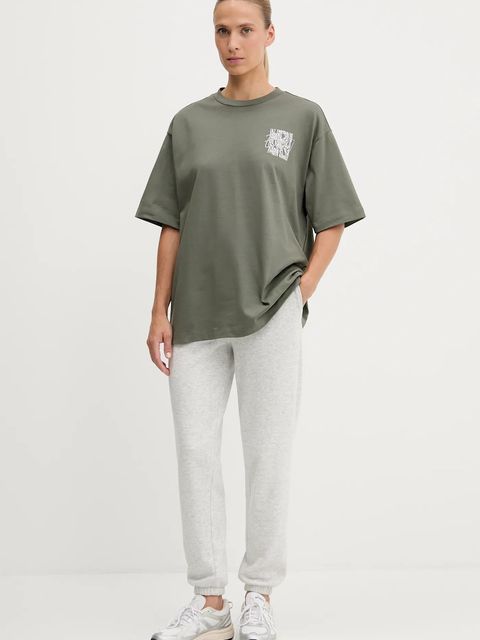 EA7 Emporio Armani t-shirt bawełniany damski kolor zielony AF12957.7W000726