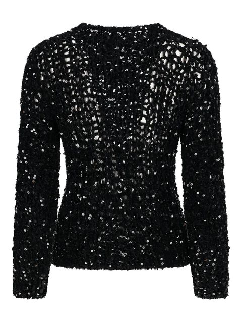 Jil Sander sequin-embellishment sweater - Black
