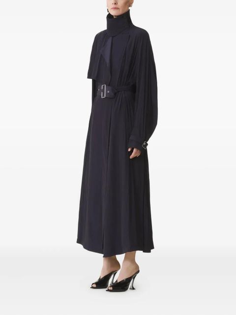 Lanvin pleated belted trench coat - Black