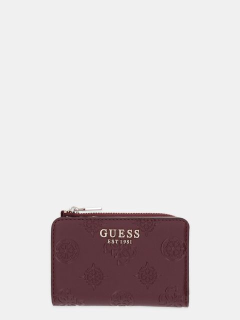 Guess portfel LAUREL damski kolor bordowy SWPD74 59156 - zdjęcie produktu nr 1