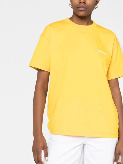 Jacquemus Le T-shirt Jacquemus logo-print top - Yellow - zdjęcie produktu nr 2