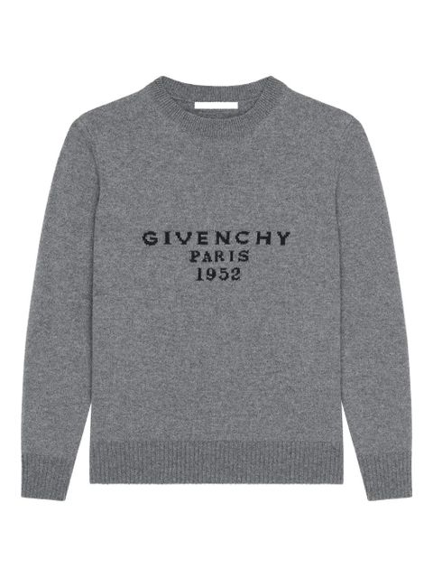 Givenchy logo-jacquard sweater - Grey - zdjęcie produktu nr 1