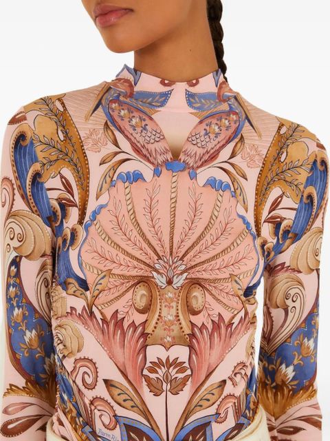 FARM Rio printed long-sleeved blouse - Pink - zdjęcie produktu nr 2