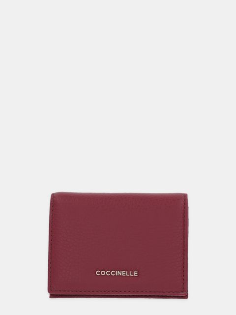 Coccinelle portfel skórzany damski kolor bordowy E2 MW5 17 21 01 - zdjęcie produktu nr 1