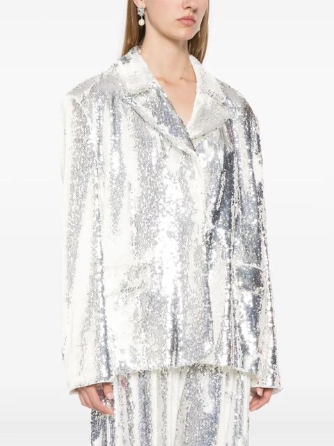 ROTATE BIRGER CHRISTENSEN sequins blazer - Silver