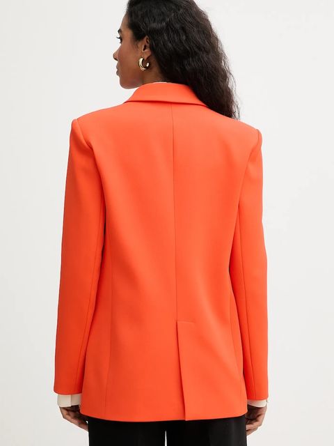 Patrizia Pepe marynarka kolor pomarańczowy jednorzędowa gładka 8S0572 A726