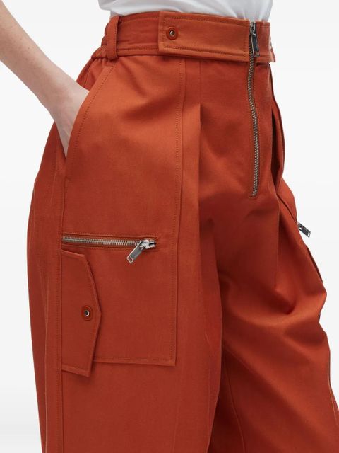 3.1 Phillip Lim pleated zip-fly trousers - Orange