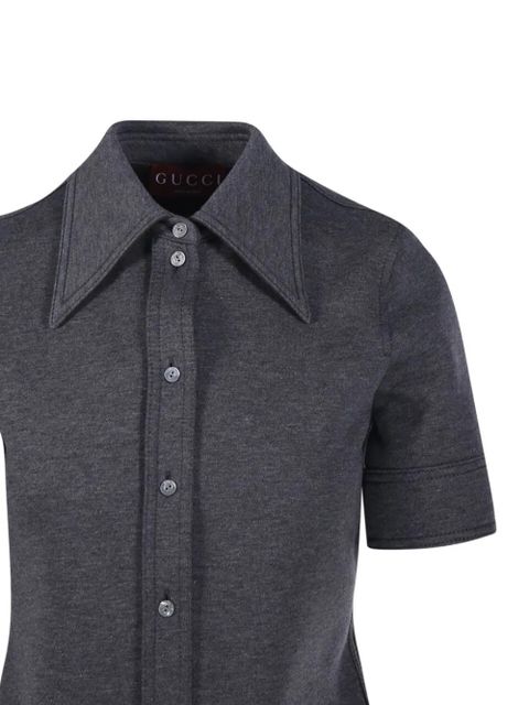 Gucci button collar shirt - Grey