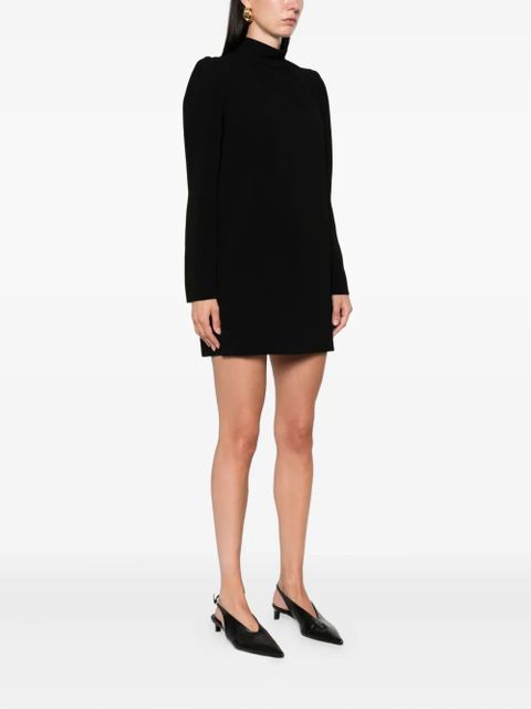 Max Mara high-neck long-sleeve dress - Black