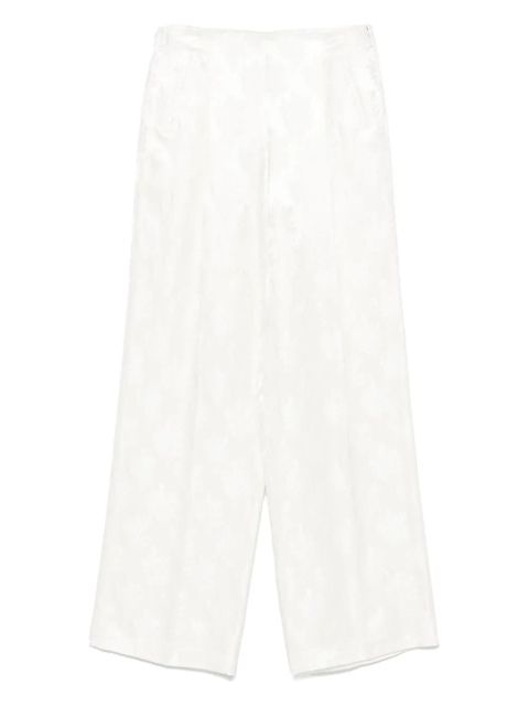 FENDI floral-jacquard trousers - White - zdjęcie produktu nr 1