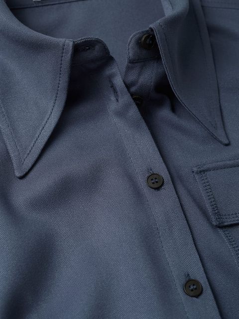 Koszulowa sukienka z wiązaniem