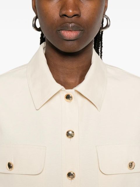 Maje patch-pocket shirt - Neutrals