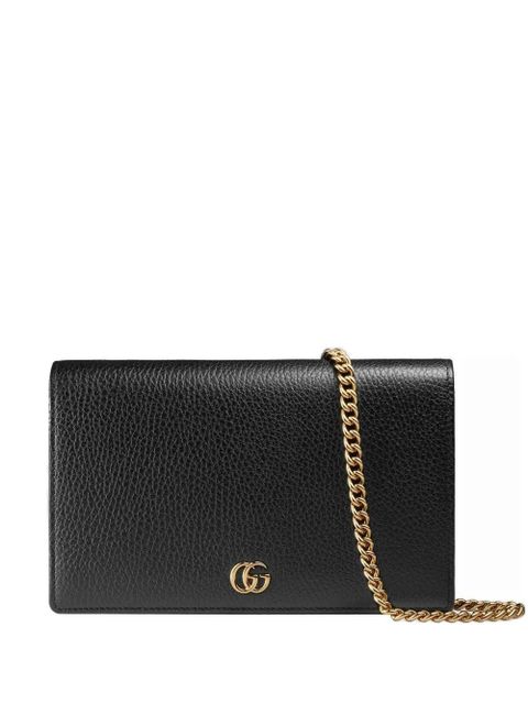 Gucci logo-plaque chain wallet - Black - zdjęcie produktu nr 1