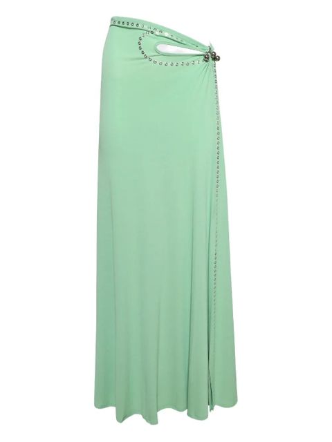 Rabanne cut-out eyelet-embellished skirt - Green - zdjęcie produktu nr 1