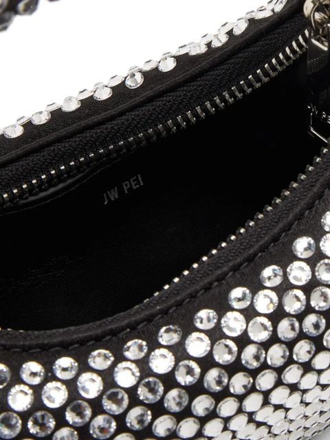 JW Pei Abacus crystal-embellished shoulder bag - Black