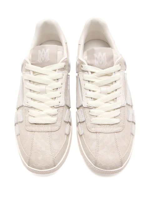 AMIRI skeleton-detail canvas sneakers - Neutrals
