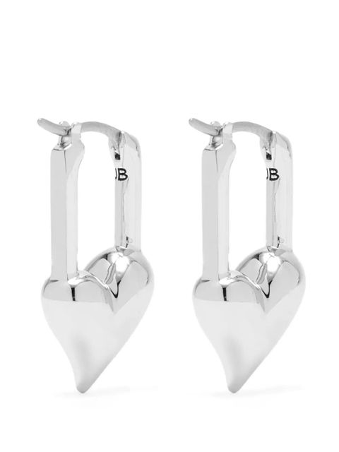 Jenny Bird heart earrings - Silver - zdjęcie produktu nr 2