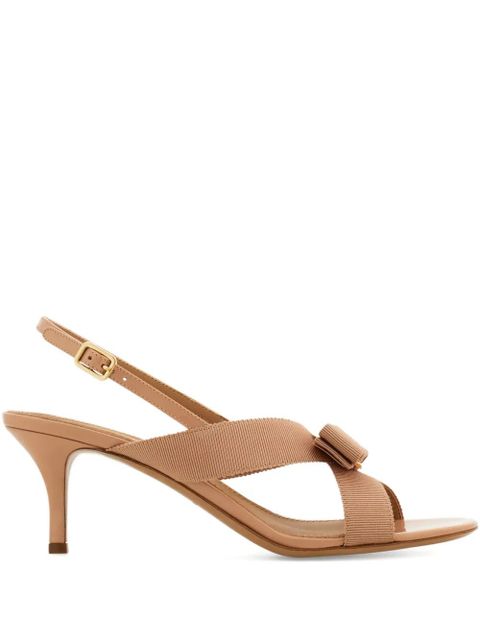 Ferragamo 50mm Vara bow slingback sandals - Brown - zdjęcie produktu nr 1