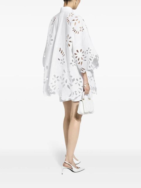 Dolce & Gabbana cut-out cotton shirt - White