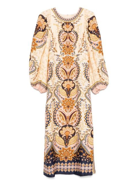 FARM Rio floral-print midi dress - Neutrals - zdjęcie produktu nr 1