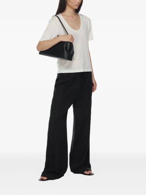 TOTEME scoop-neck short-sleeved T-shirt - White