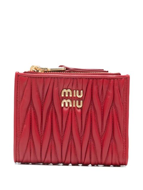 Miu Miu logo-detail wallet - Red - zdjęcie produktu nr 1