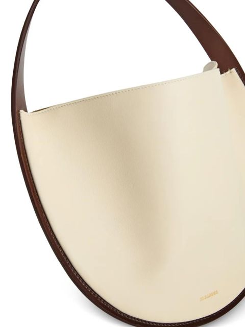 Jil Sander Pivot leather shoulder bag - Neutrals