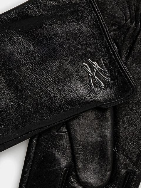 Karl Lagerfeld rękawiczki damskie kolor czarny A1W33146 - zdjęcie produktu nr 2