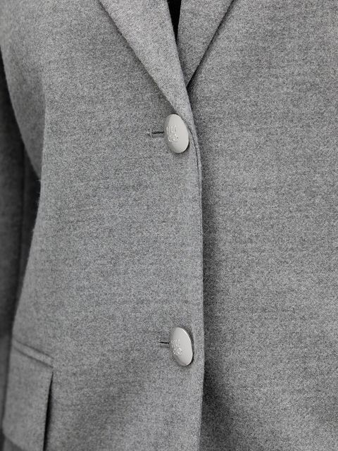 HUGO marynarka kolor szary jednorzędowa gładka 50547587