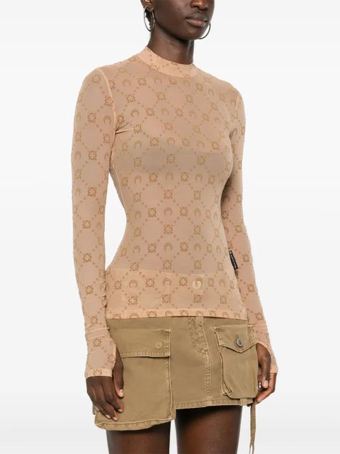 Marine Serre T-shirt - Brown