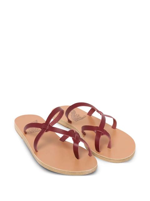 Ancient Greek Sandals leather sandals - Red