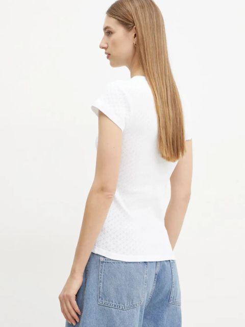 Herskind t-shirt bawełniany Ludo damski kolor biały 5435178