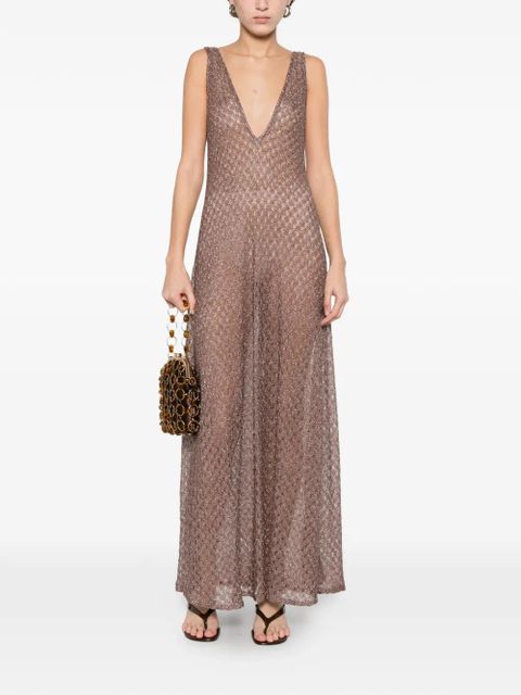 Missoni A-line V-neck maxi dress - Pink - zdjęcie produktu nr 2