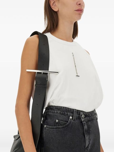 Alexander McQueen T-bar ribbed tank top - White