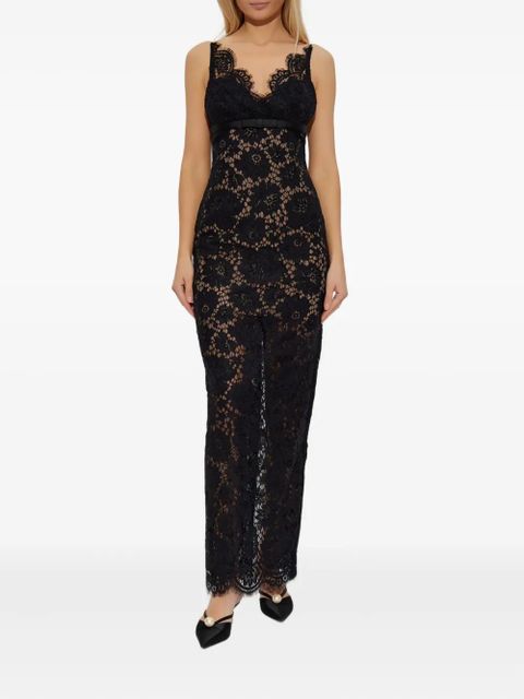 Self-Portrait floral-lace maxi dress - Black - zdjęcie produktu nr 2