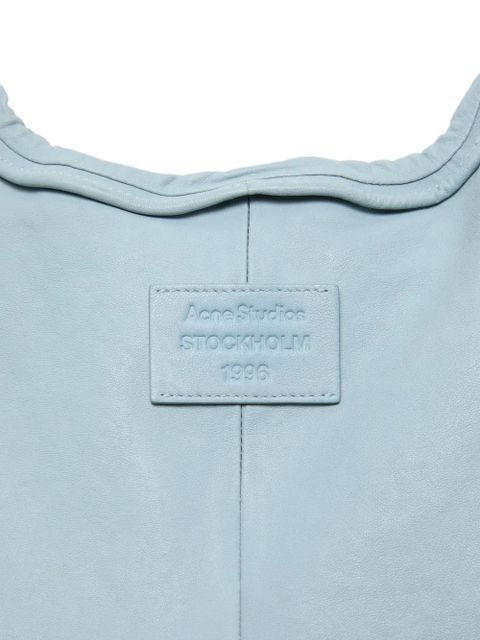 Acne Studios ruffled leather dress - Blue